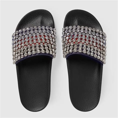 gucci web slide sandal women|gucci slides web stripe slide.